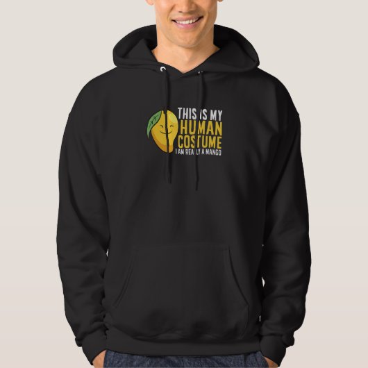 Mango Fruit Halloween Mango Human Costume Ik ben e Hoodie (Voorkant)