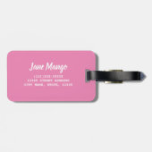 Mango Fruit Pattern for Vegetarian and Vegan Bagagelabel (Achterkant horizontaal)