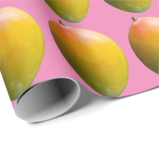 Mango Fruit Pattern for Vegetarian and Vegan Cadeaupapier (Rol Hoek)