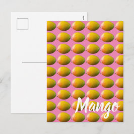 Mango Fruit Pattern for Vegetarian and Vegan Feestdagenkaart