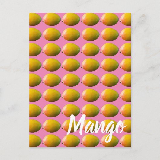 Mango Fruit Pattern for Vegetarian and Vegan Feestdagenkaart (Voorkant)