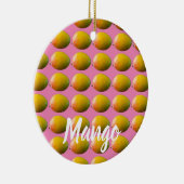 Mango Fruit Pattern for Vegetarian and Vegan Keramisch Ornament (Rechts)