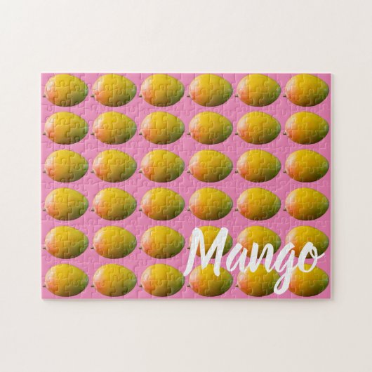 Mango Fruit Pattern for Vegetarian and Vegan Legpuzzel (Horizontaal)