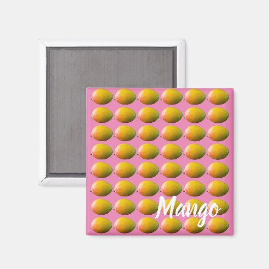 Mango Fruit Pattern for Vegetarian and Vegan Magneet (Voorkant / Achterkant)