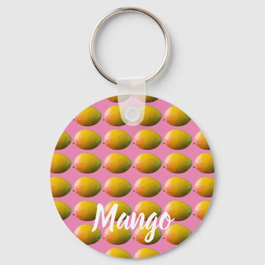 Mango Fruit Pattern for Vegetarian and Vegan Sleutelhanger (Voorkant)