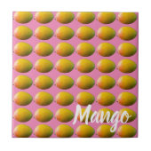 Mango Fruit Pattern for Vegetarian and Vegan Tegeltje (Voorkant)