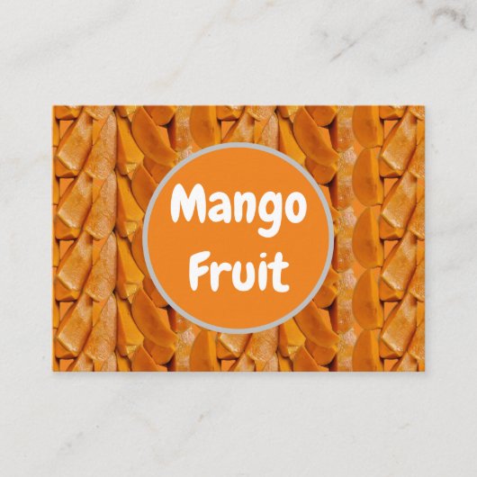 Mango Fruit Pattern Visitekaartje (Voorkant)