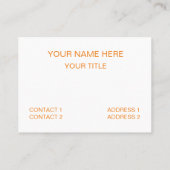 Mango Fruit Pattern Visitekaartje (Achterkant)