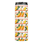 Mango Fruit Pattern with Green Leaves Thermosbeker (Achterkant)