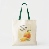 Mango Fruit Quote Canvas tas – Vers & Inspirerend (Voorkant)