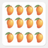 Mango Fruit  Vierkante Sticker (Voorkant)