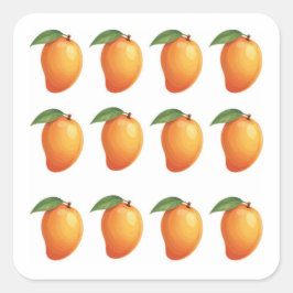 Mango Fruit  Vierkante Sticker