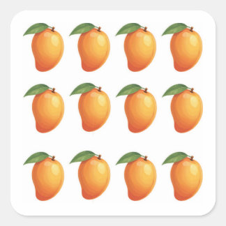 Mango Fruit  Vierkante Sticker