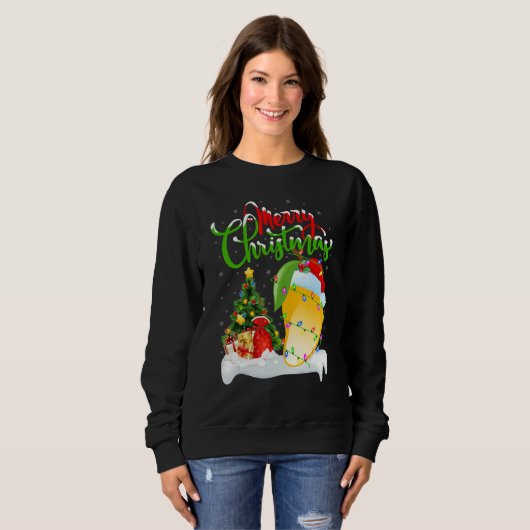 Mango Fruit   Xmas Decorations Santa Mango Christm Trui (Voorkant volledig)