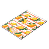 Mango Fruitpatroon met Groene Bladeren Notitieboek (Linkerzijde)