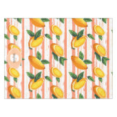 Mango fruitpatroon met groene bladeren tafelkleed (Voorkant (Horizontaal))