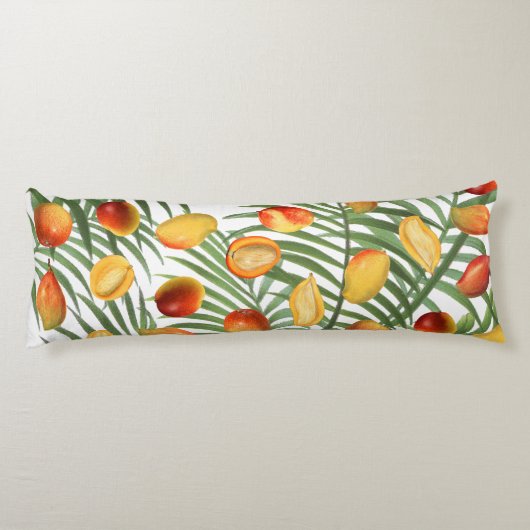 Mango & Greenery zomerpatroon Lichaamskussen (Achterkant)