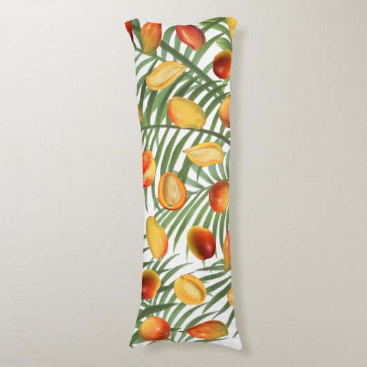  Mango & Greenery zomerpatroon Lichaamskussen (Voorkant Verticaal)