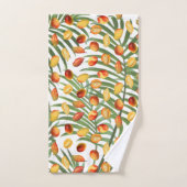  Mango & Groen Zomer Fruitpatroon Bad Handdoek (Handdoek)
