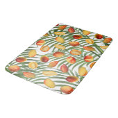  Mango & Groen Zomer Fruitpatroon Badmat (Gekanteld)