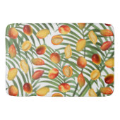  Mango & Groen Zomer Fruitpatroon Badmat (Voorkant)