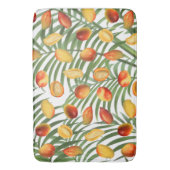  Mango & Groen Zomer Fruitpatroon Badmat (Voorkant Verticaal)