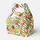  Mango & Groen Zomer Fruitpatroon Bedankdoosjes (Achterkant)