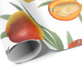  Mango & Groen Zomer Fruitpatroon Cadeaupapier (Rol Hoek)