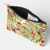 Mango & Groen Zomer Fruitpatroon Etui (Open)