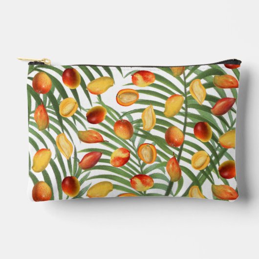Mango & Groen Zomer Fruitpatroon Etui (Voorkant)