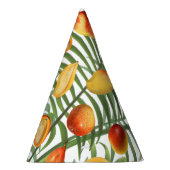  Mango & Groen Zomer Fruitpatroon Feesthoedjes (Rechts)
