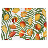  Mango & Groen Zomer Fruitpatroon Groot Cadeauzakje (Achterkant)