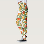  Mango & Groen Zomer Fruitpatroon Leggings (Links)