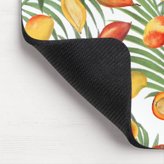  Mango & Groen Zomer Fruitpatroon Muismat (Hoek)