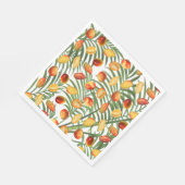  Mango & Groen Zomer Fruitpatroon Servet (Hoek)