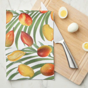  Mango & Groen Zomer Fruitpatroon Theedoek