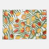  Mango & Groen Zomer Fruitpatroon Theedoek (Horizontaal)