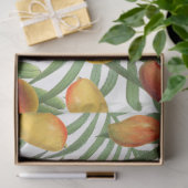  Mango & Groen Zomer Fruitpatroon Tissuepapier (Geschenk)