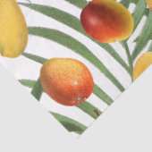  Mango & Groen Zomer Fruitpatroon Tissuepapier (Detail)