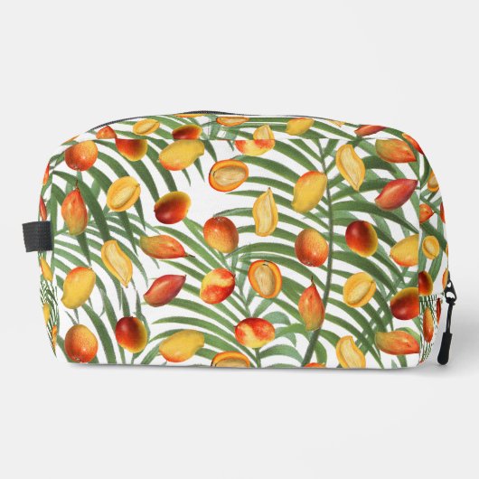  Mango & Groen Zomer Fruitpatroon Toilettasje (Voorkant)