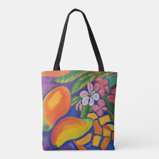 Mango houdt van Tropische canvas tas (Achterkant)