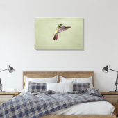 Mango Hummingbird Anthracocorax 2 Canvas Afdruk (Insitu (Slaapkamer))