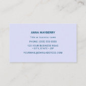 Mango Hummingbird met een groene borstkas Visitekaartje (Achterkant)