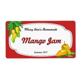 Mango Jam Canning Labels