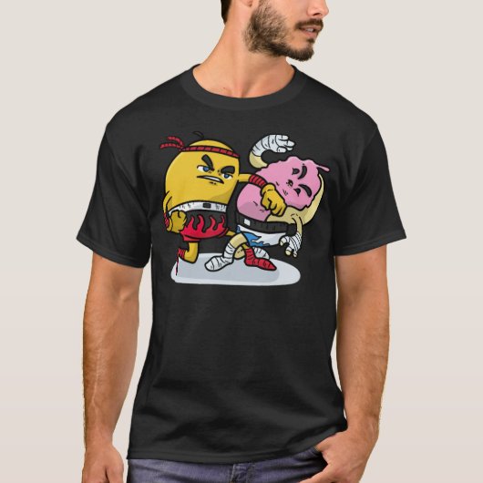 MANGO KICKBOXING: verjaardag van jongens T-shirt (Voorkant)