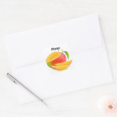 Mango knippen vierkante sticker (Envelop)