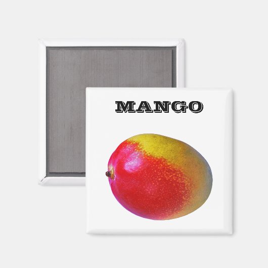 Mango - (Koelkast magneet vierkant) (Voorkant / Achterkant)