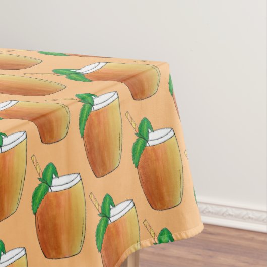 Mango Lassi Verfrissend Indiase Yogurt Yogurt Drin Tafelkleed (Voorbeeld)