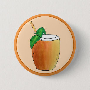 Mango Lassi Verfrissing van de Indiase Drink van y Ronde Button 5,7 Cm