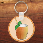 Mango Lassi Verfrissing van de Indiase Drink van y Sleutelhanger (Voorkant)